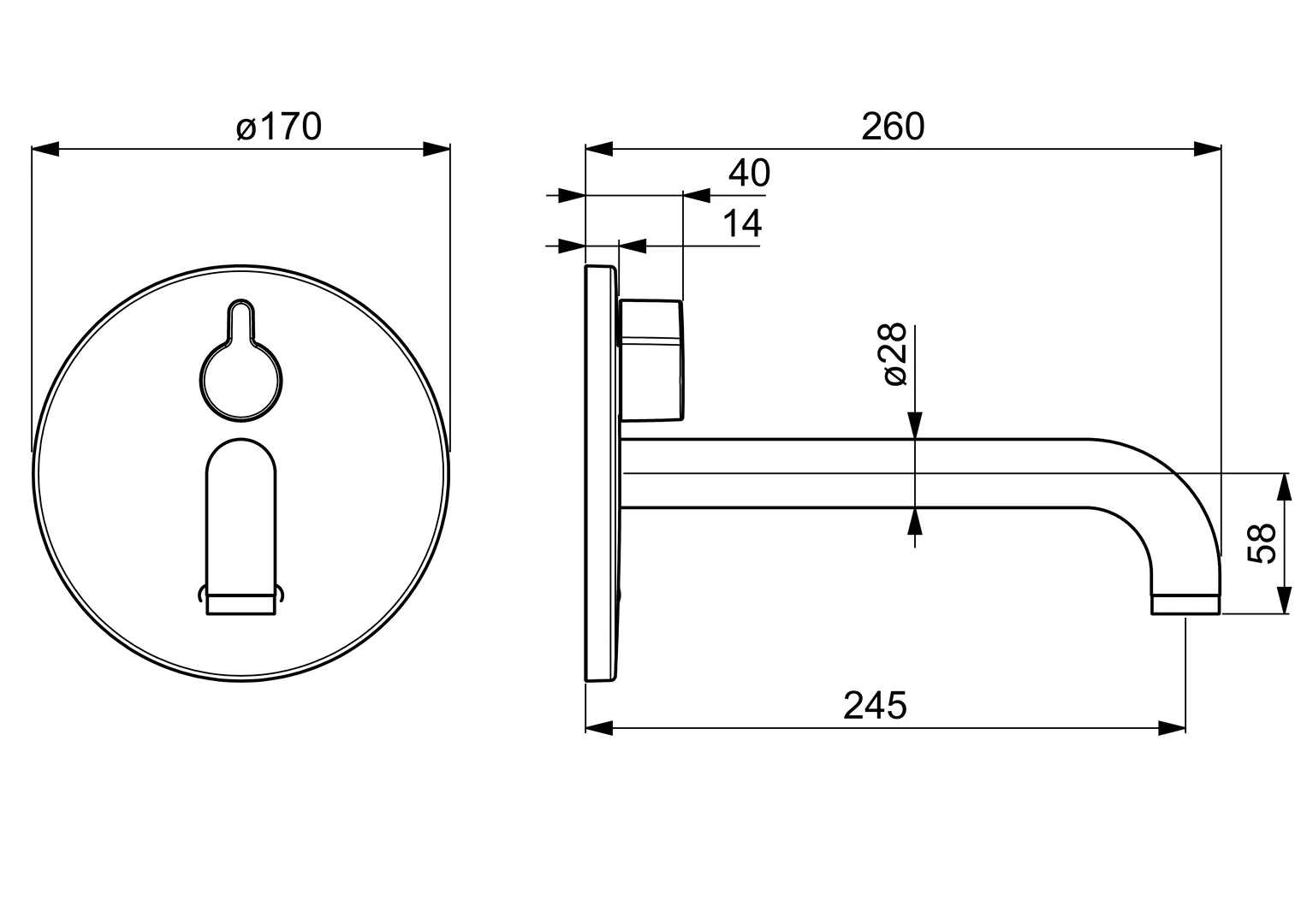 HansaELECTRA Waschtischarmatur Hansaelectra Fertigset für Waschtisch-Batterie 8181 Rosette rund 3 V, Bluetooth Ausladung 245 mm Chrom