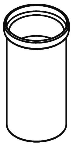 HEWI Bürstenbehälter „System 815“ 9,4 × 17,7 cm in Anthrazitgrau