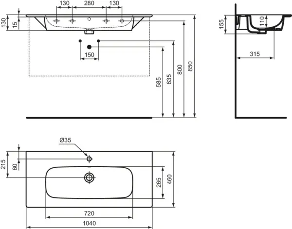 Möbelpaket i.life A mit Waschtisch 100cm und Unterschrank mit schwarzem Griff Weiß matt Möbelpaket i.life A mit Waschtisch 100cm und Unterschrank mit schwarzem Griff Weiß matt