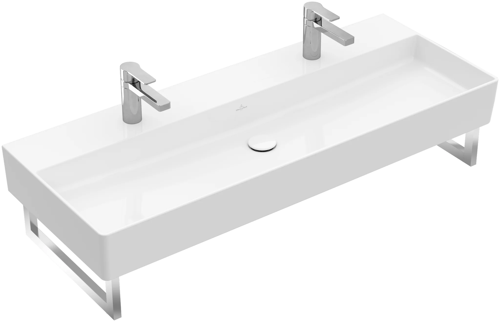 Villeroy & Boch Memento 2.0 Waschbecken TitanCeram 1200x470mm Rechteck Weiß Alpin Villeroy & Boch Memento 2.0 Waschbecken TitanCeram 1200x470mm Rechteck Weiß Alpin