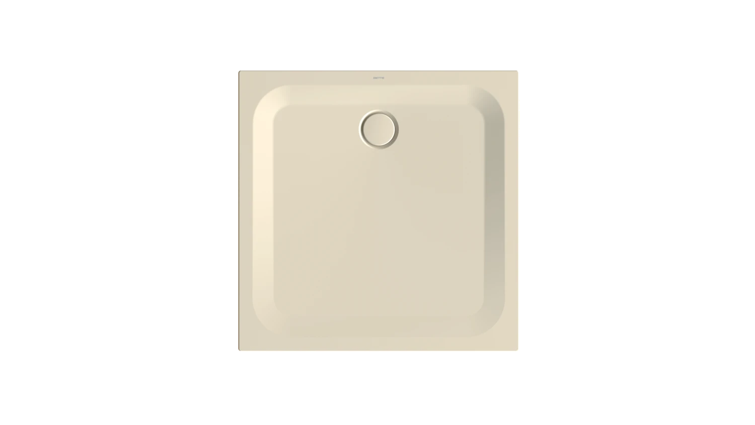 Bette quadrat Duschwanne „BetteUltra“ 1000 × 1000 mm mit BetteAntirutsch Pro, ohne Oberflächenveredelung, ohne Wannenträger, in Pergamon