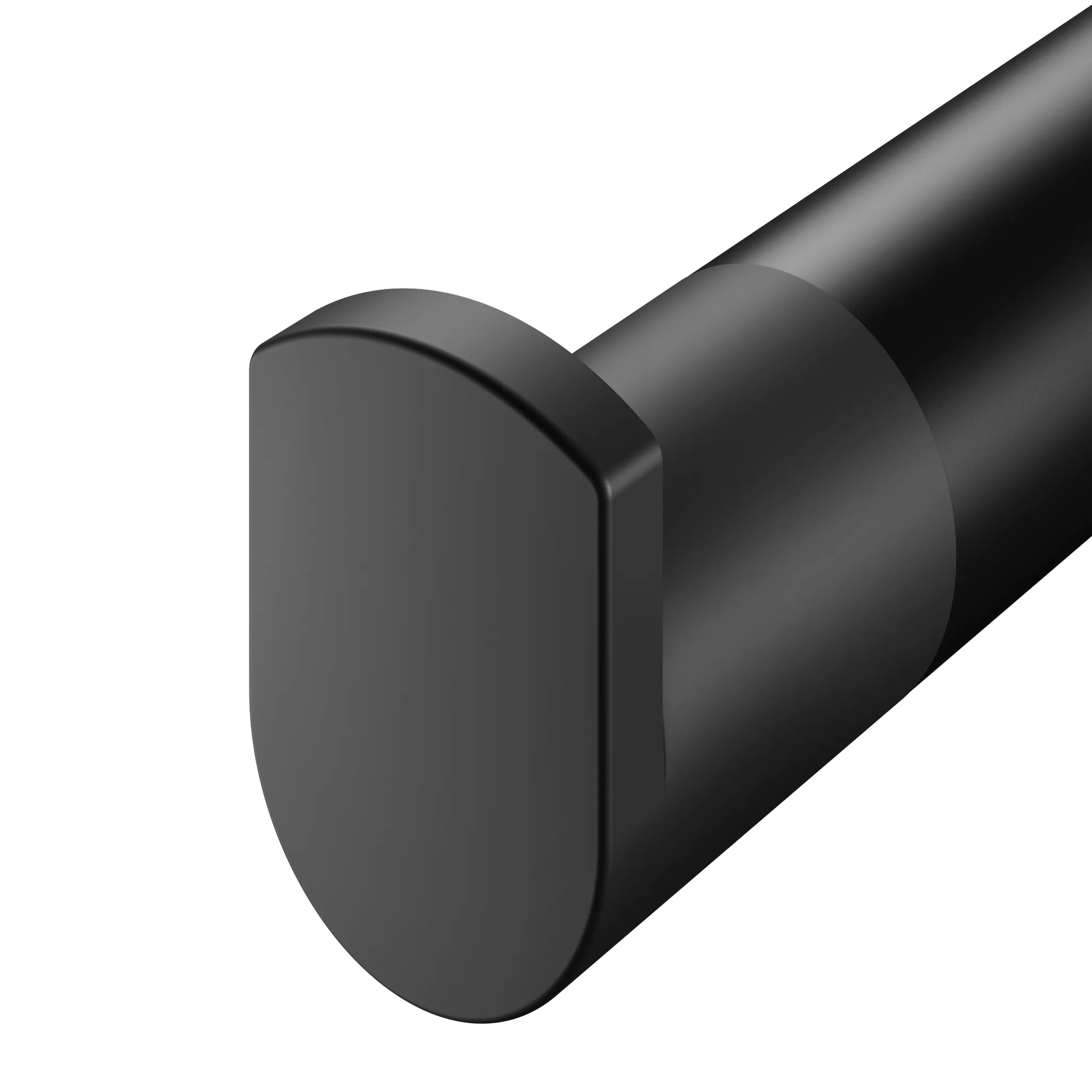 Plan 14911370000 Handtuchhaken mit Türpuffer 91 mm schwarz