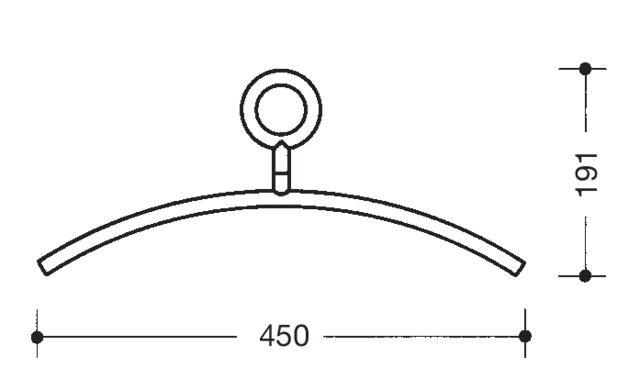 HEWI Kleiderbügel 45 cm