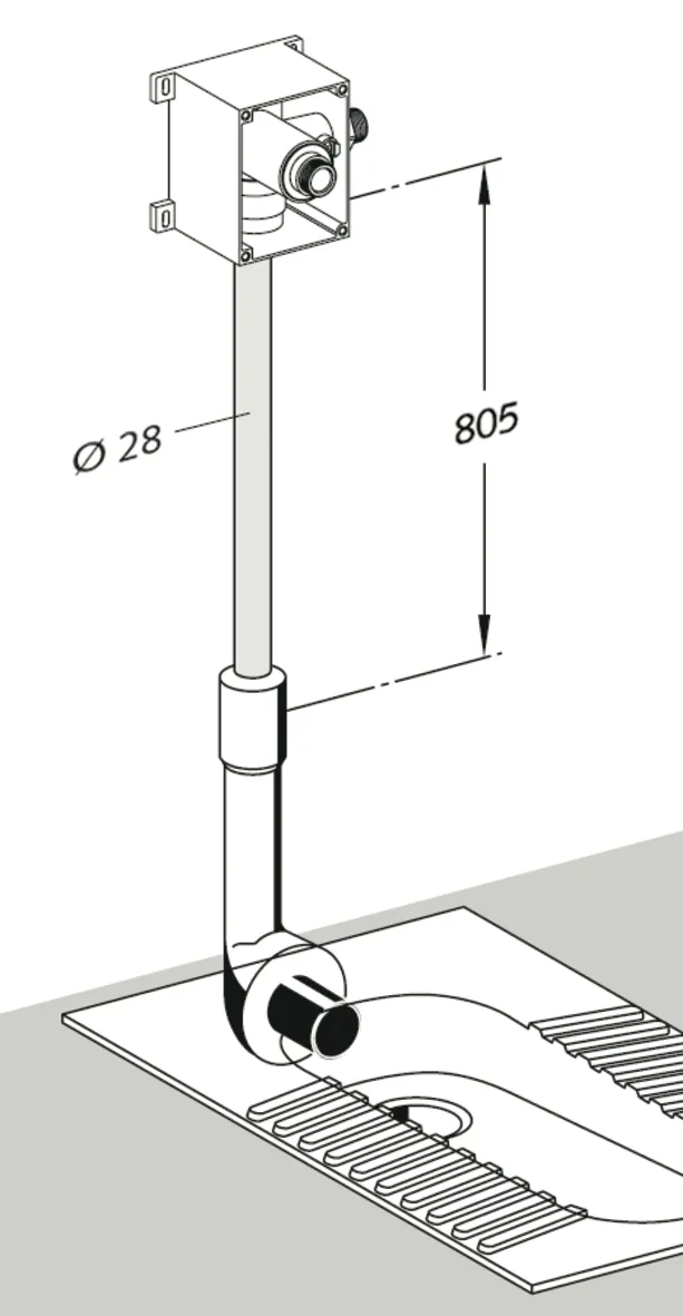 Spülrohr lang Spülrohr lang