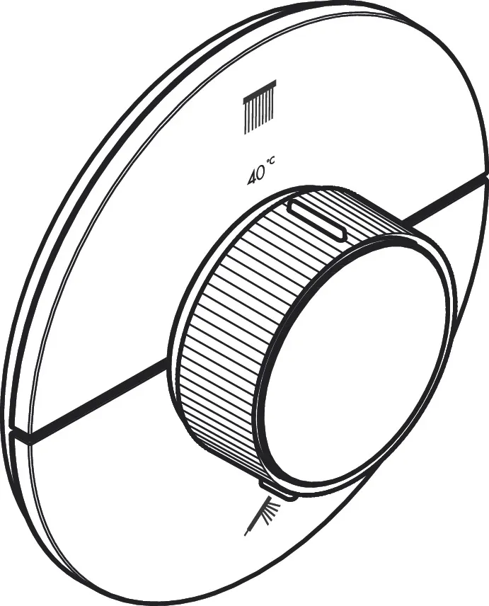 AXOR ShowerSelect ID Thermostat Unterputz rund für 2 Verbraucher Chrom
