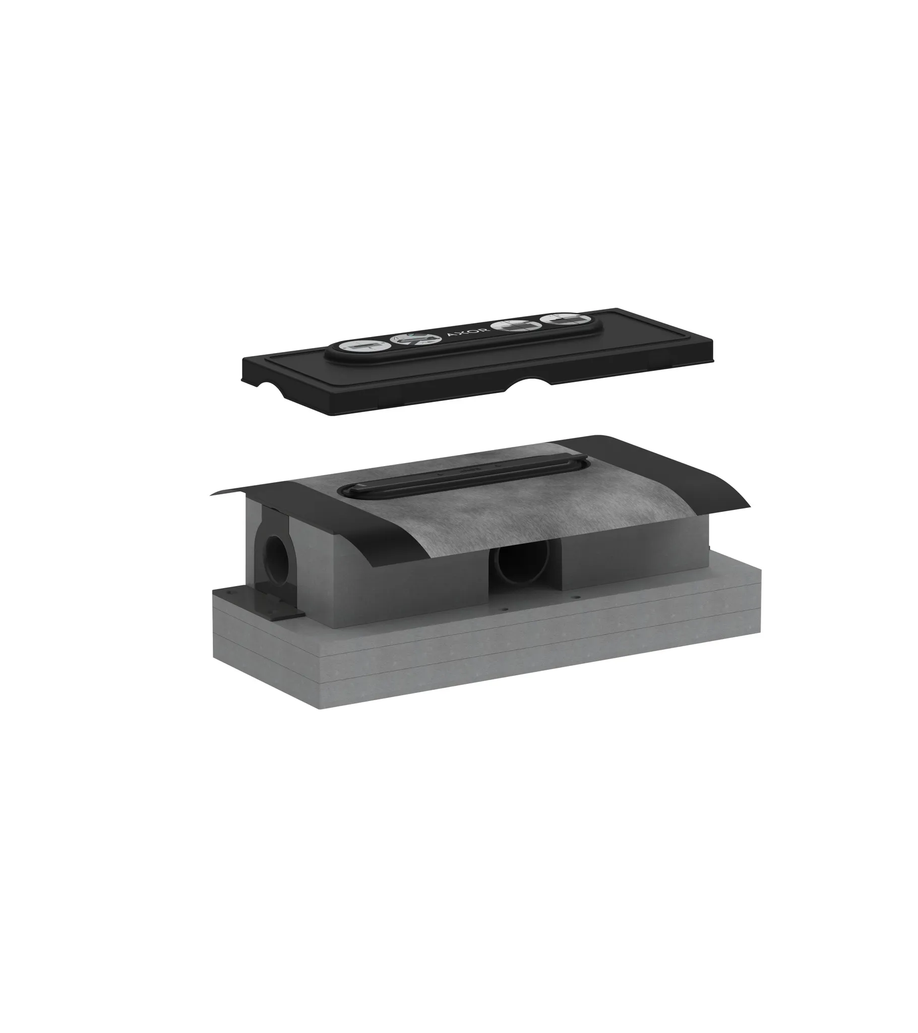 AXOR uBox universal Grundkörper Duschrinne Ablaufgehäuse für Standardinstallation