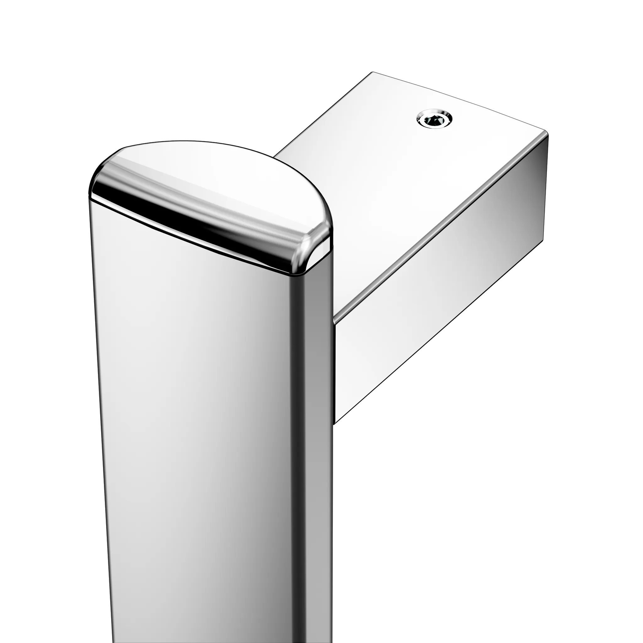 KEUCO Duschhandlauf mit Brausestange „Axess“ 800 × 600 × 1300 mm Ausführung links, in Silber (eloxiert)