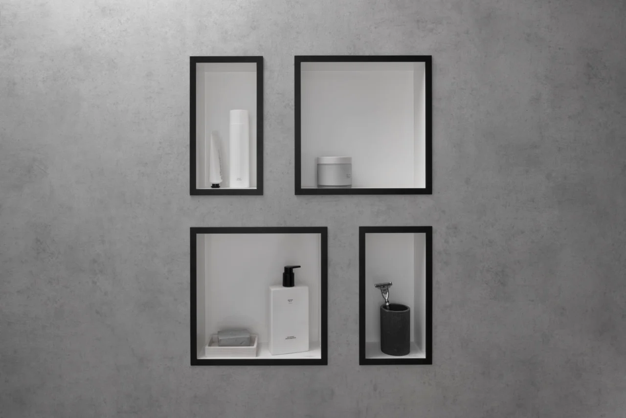 Hansgrohe XtraStoris Individual Wandnische Mattweiß mit Designrahmen 300x150x100 mm