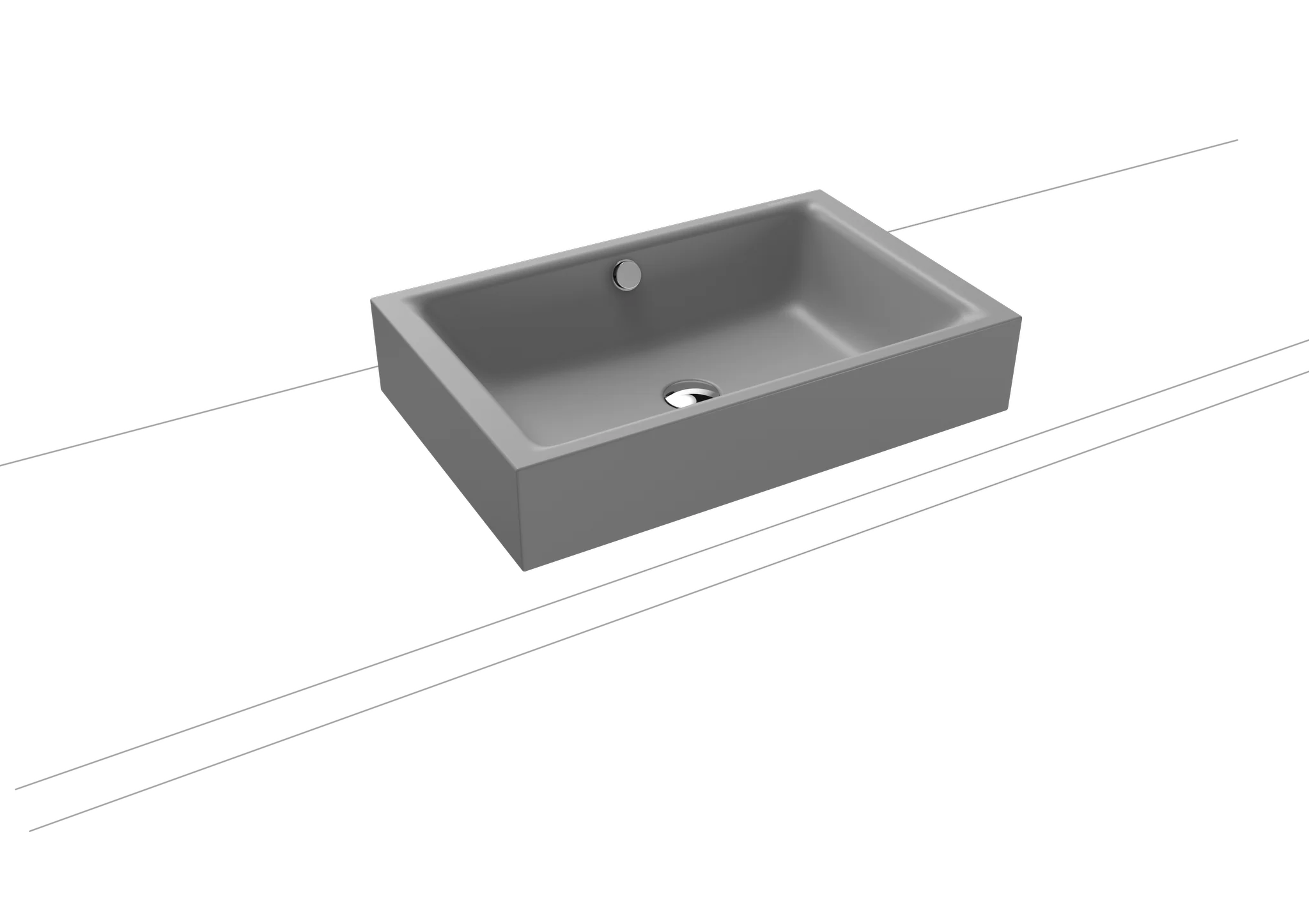 Kaldewei PURO S Aufsatzwaschtisch, 600x385 mm, Randhöhe 120 mm, cool grey 30 Perl-Effekt, Antidröhn mit Überlauf, chrom Kaldewei PURO S Aufsatzwaschtisch, 600x385 mm, Randhöhe 120 mm, cool grey 30 Perl-Effekt, Antidröhn mit Überlauf, chrom