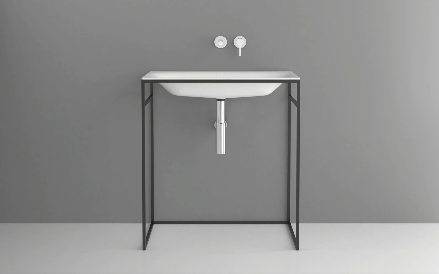 Freistehender Waschtisch „BetteLux Shape“ 60 × 49,5 × 12 cm in Weiß Freistehender Waschtisch „BetteLux Shape“ 60 × 49,5 × 12 cm in Weiß