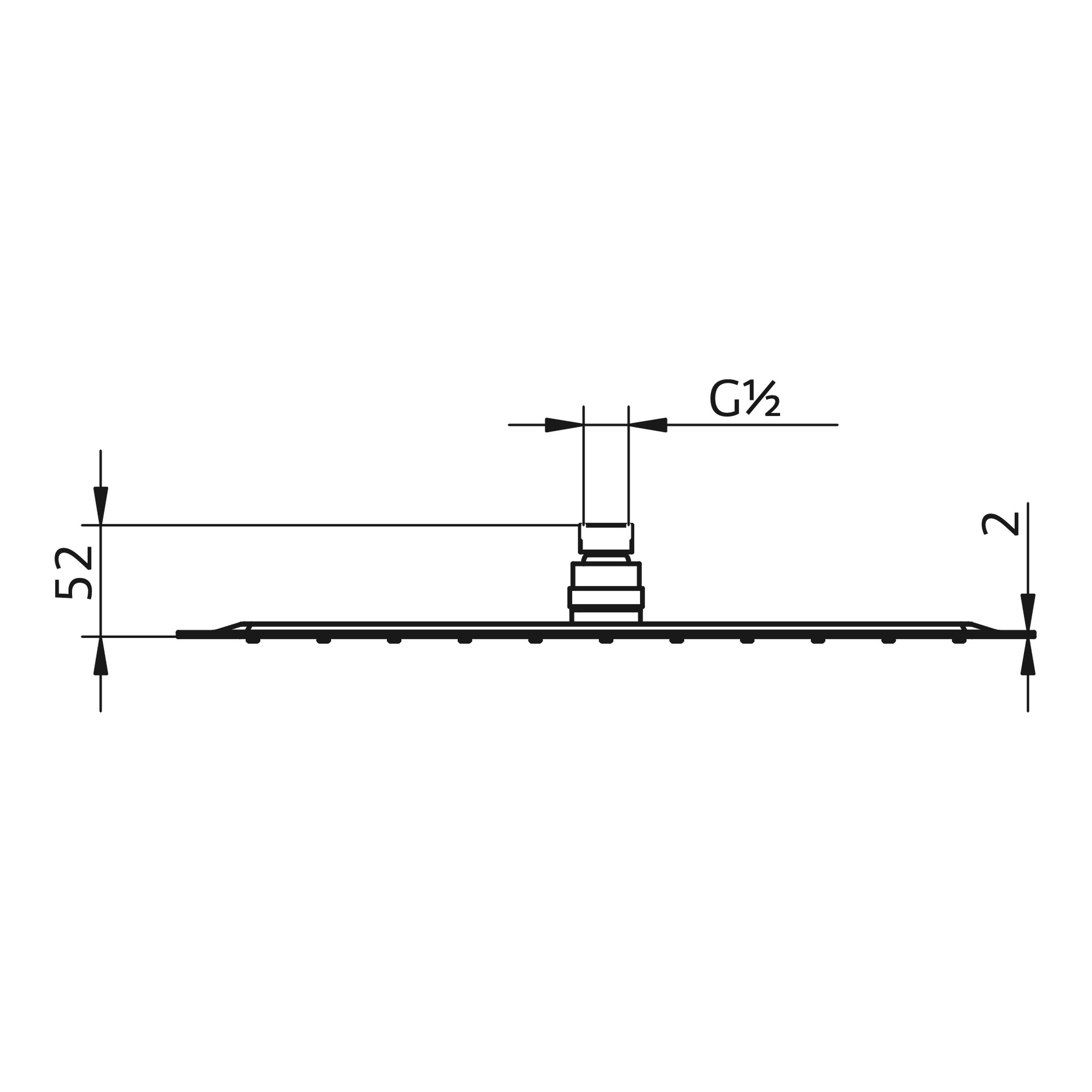HSK Kopfbrause „Softcube“ XL 40 cm in Edelstahl glänzend HSK Kopfbrause „Softcube“ XL 40 cm in Edelstahl glänzend