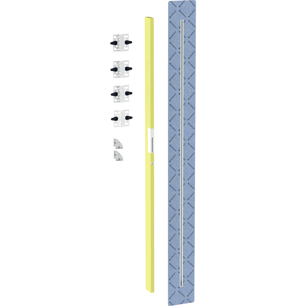 Geberit Vorwand-/Einbauelement für Bad-/Duscharmatur „GIS“ 2088 × 108 × 52 mm Geberit Vorwand-/Einbauelement für Bad-/Duscharmatur „GIS“ 2088 × 108 × 52 mm