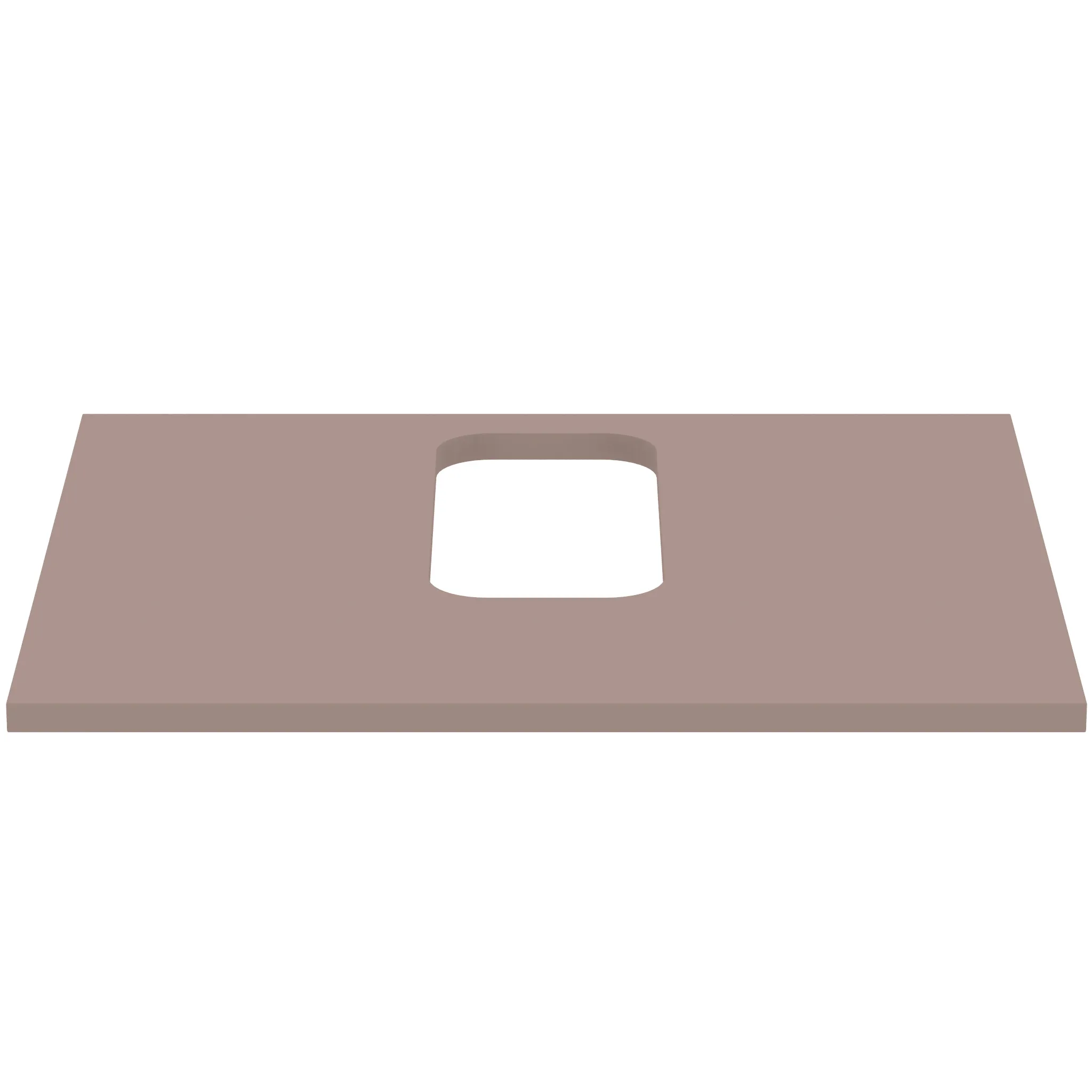 Ideal Standard Waschtischplatte i.life B, 602x507x18mm, Greige matt