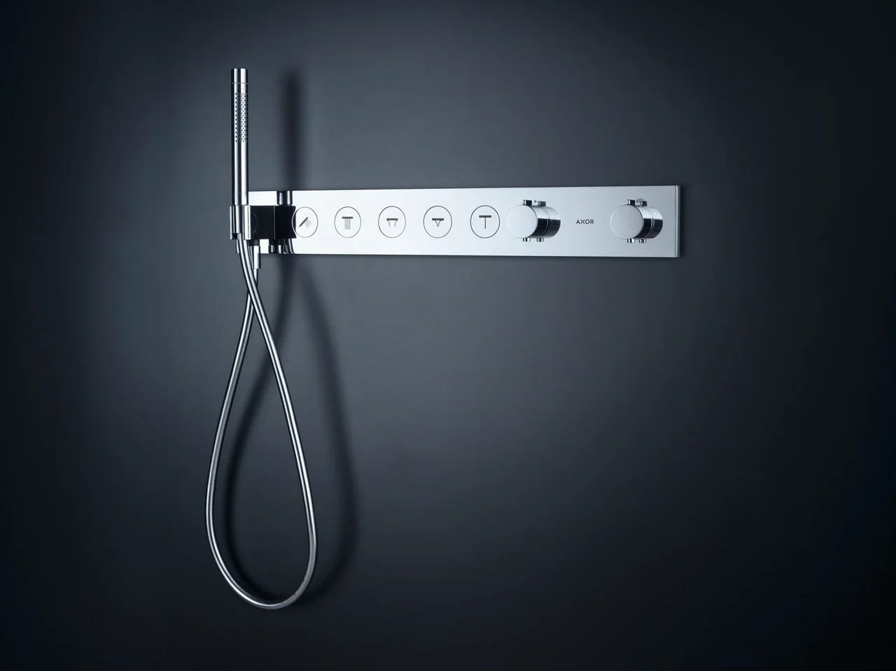 Hansgrohe AXOR ShowerSolutions Thermostatmodul Select 670/90 Unterputz, Chrom, 5 Verbraucher, max. Durchfluss 38 l/min, einstellbare Temperaturbegrenzung