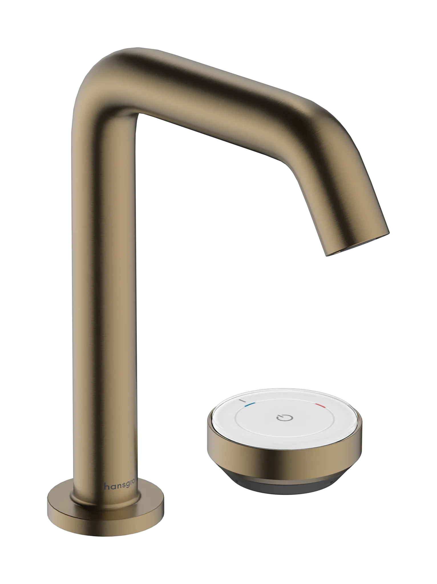 Hansgrohe Tecturis S 2-Loch Waschtischmischer 150 CoolStart EcoSmart+ mit Ablaufgarnitur, Brushed Bronze