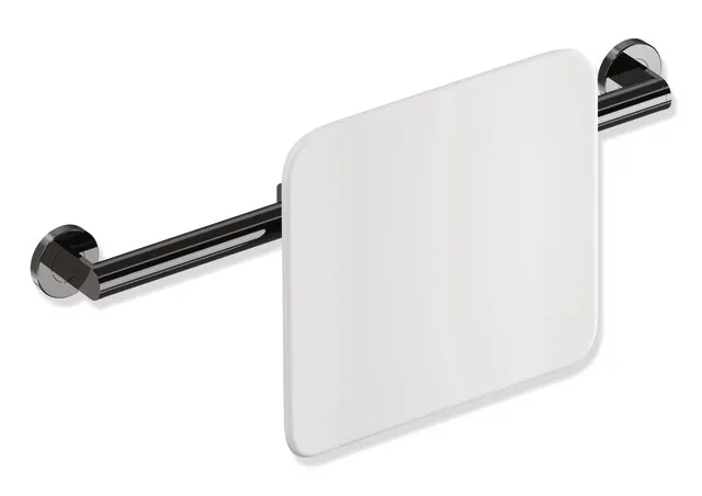 Rückenstütze des Systems 900, Anbindung aus Edelstahl, PVD, Lehne aus Kunststoff, weiß, Achsmaß von 582 bis 682 mm bauseits verstellbar, T: 150 mm, zur Wandmontage, in Farbe CK (messing glänzend) Rückenstütze des Systems 900, Anbindung aus Edelstahl, PVD, Lehne aus Kunststoff, weiß, Achsmaß von 582 bis 682 mm bauseits verstellbar, T: 150 mm, zur Wandmontage, in Farbe CK (messing glänzend)