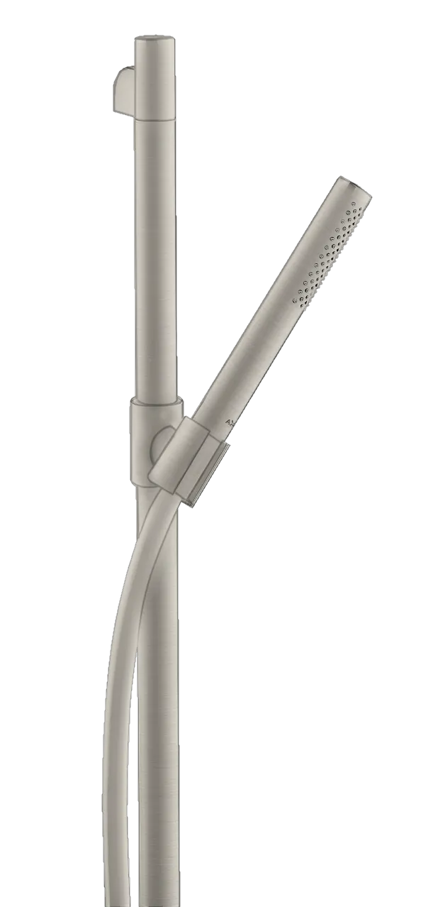 Hansgrohe AXOR Starck Brauseset 0,90 m mit Stabhandbrause 1jet EcoSmart, Edelstahl Optic