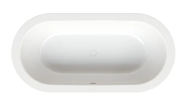 BetteStarlet Oval Badewanne, weiß, 1950 x 950 mm, Randhöhe 30 mm, Einbau-Unterbau, 2-Sitzer, glasierter Titan-Stahl
