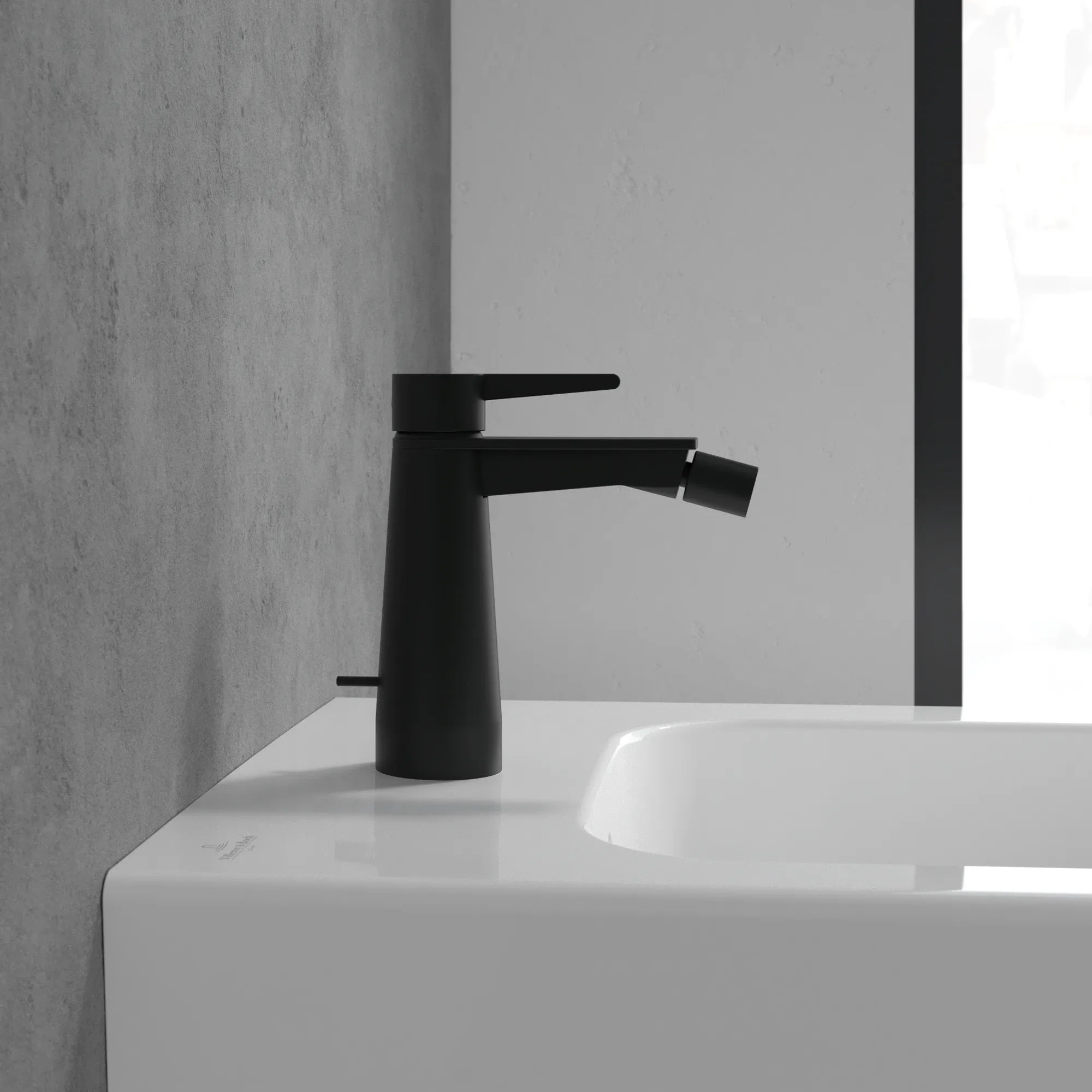 Villeroy & Boch Conum Einhebel-Bidetarmatur, 49x147x154mm, Matt Black