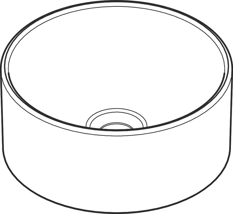 Hansgrohe Aufsatzwaschtisch Xuniva S, weiß, 300x300 mm, glänzend, ohne Hahnloch und Überlauf