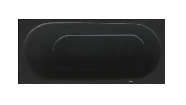 Bette BetteComodo Badewanne Rechteck, 1700 x 750 mm, Fußende rechts, Überlauf vorne, Midnight, glasierter Titan-Stahl, Einbau, Unterbau, 1-Sitzer