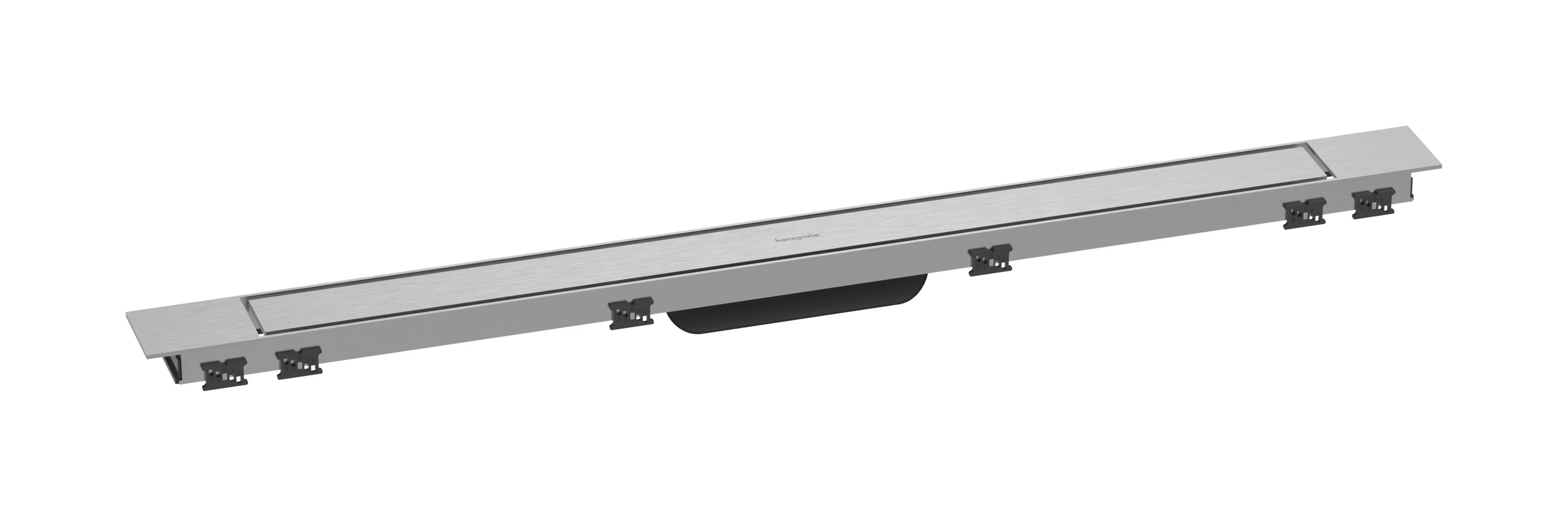 Hansgrohe RainDrain Match Plus Duschrinne 900 mm, höhenverstellbarer Edelstahlrahmen, bis 18 mm Fliesenstärke, 60 l/min Ablaufleistung