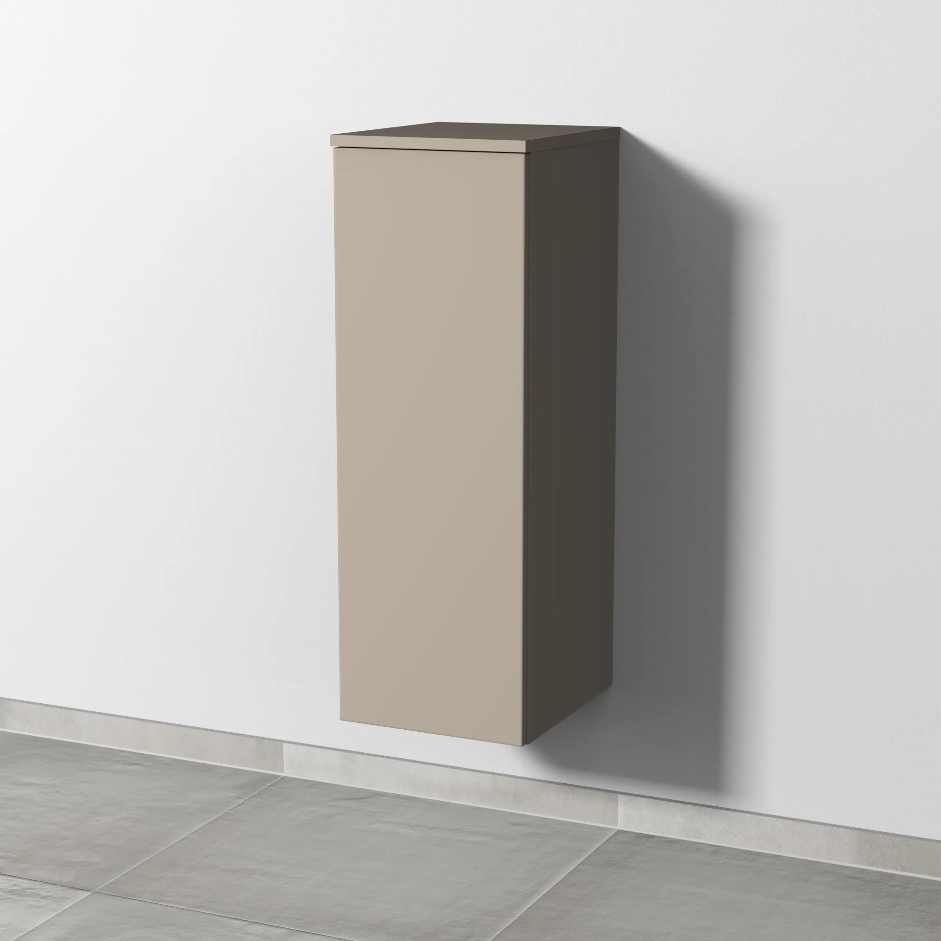 Sanipa Mittelschrank „3way“ 300 × 850 × 345 mm Anschlag links, in Sandgrau (matt), Anschlag links