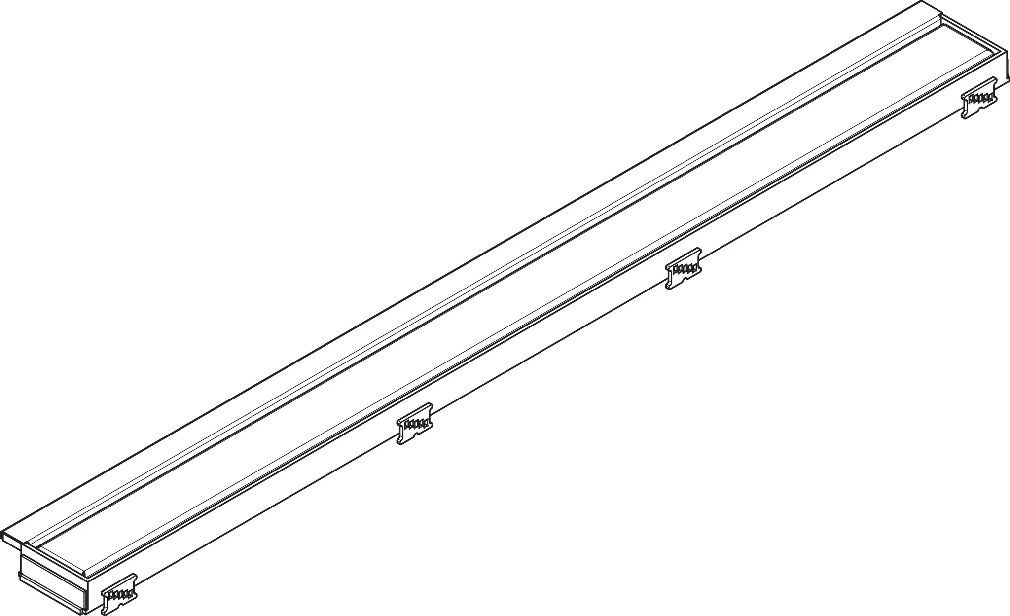 RainDrain Match Duschrinne 900 mm mit höhenverstellbaren Rahmen BST