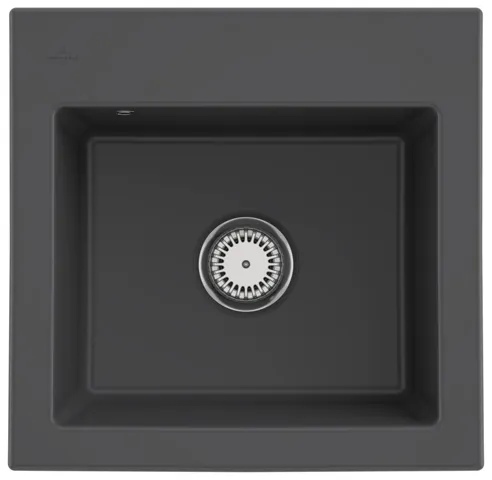 Villeroy & Boch Einbau-Küchenspülbecken „Subway“ 50 S 525 × 510 × 220 mm, für Becken mittig in Graphite Villeroy & Boch Einbau-Küchenspülbecken „Subway“ 50 S 525 × 510 × 220 mm, für Becken mittig in Graphite