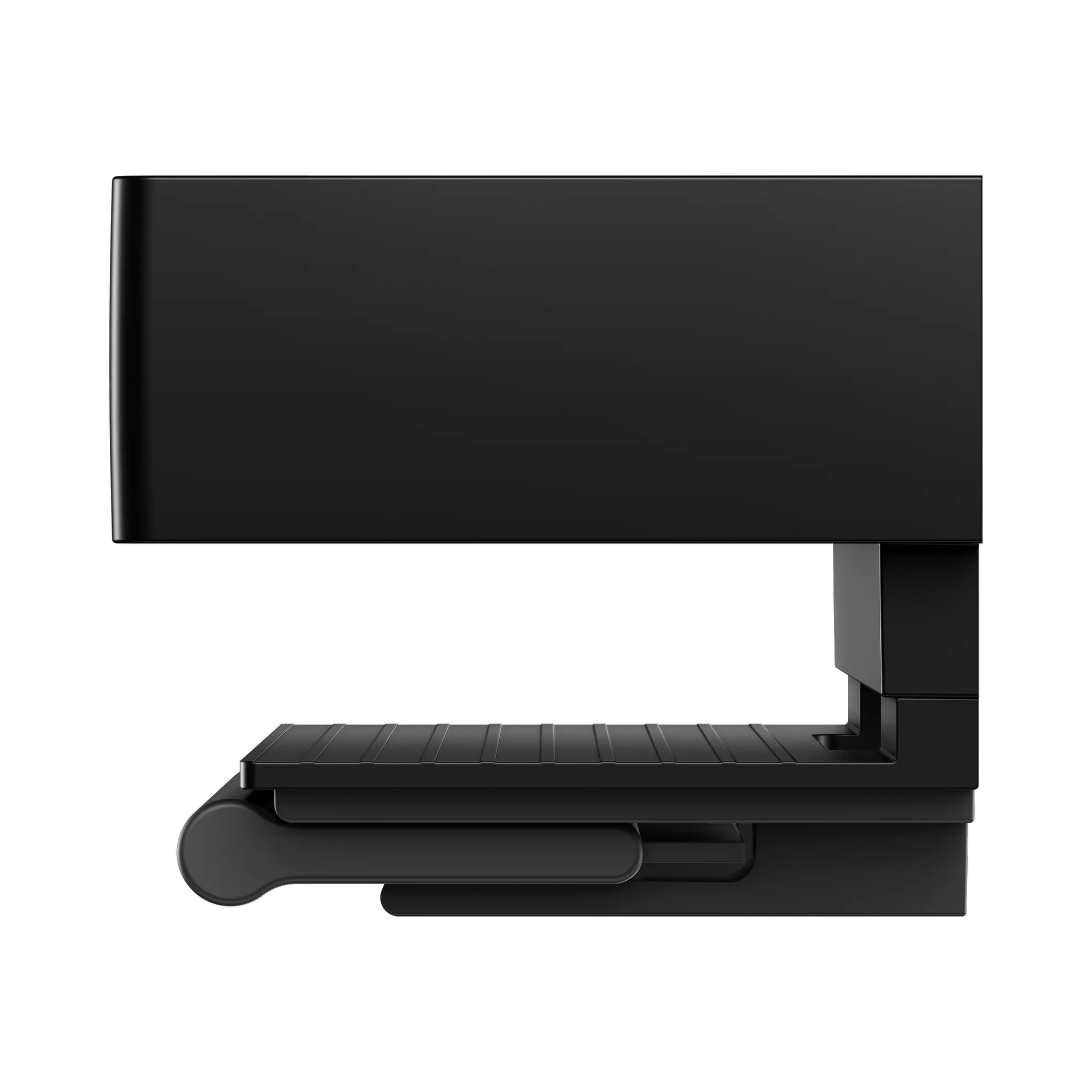 KEUCO EDITION 11 Duschablage mit Glasabzieher schwarz matt