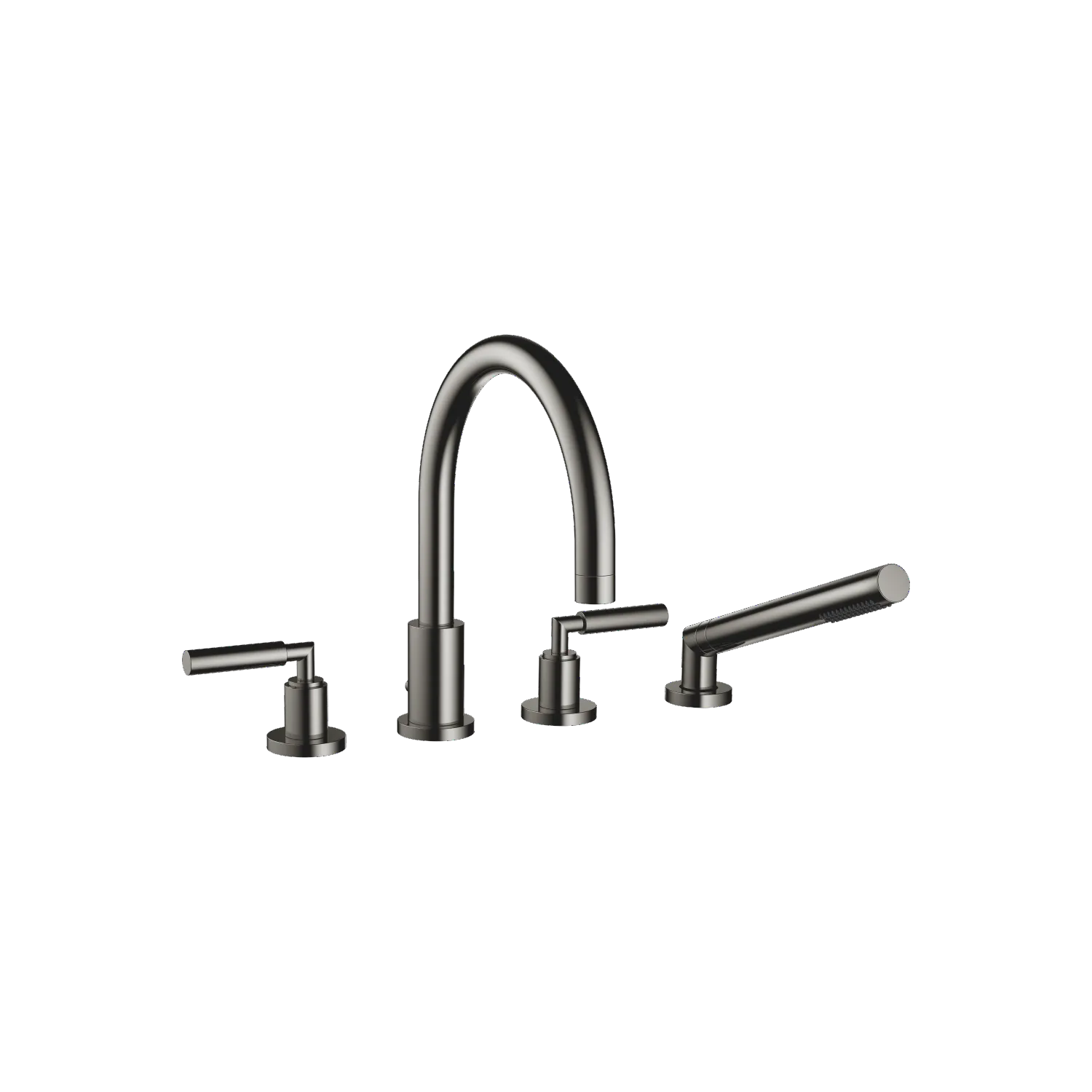 Dornbracht TARA Wannen-Vierlochbatterie Dark Chrome