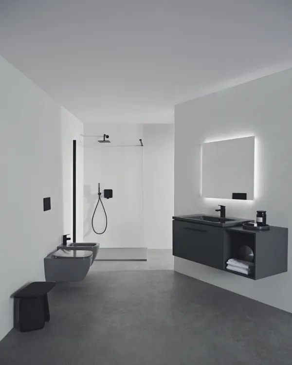 WC „i.lifeB“ 35,5 × 33,5 × 54 cm in Grau WC „i.lifeB“ 35,5 × 33,5 × 54 cm in Grau