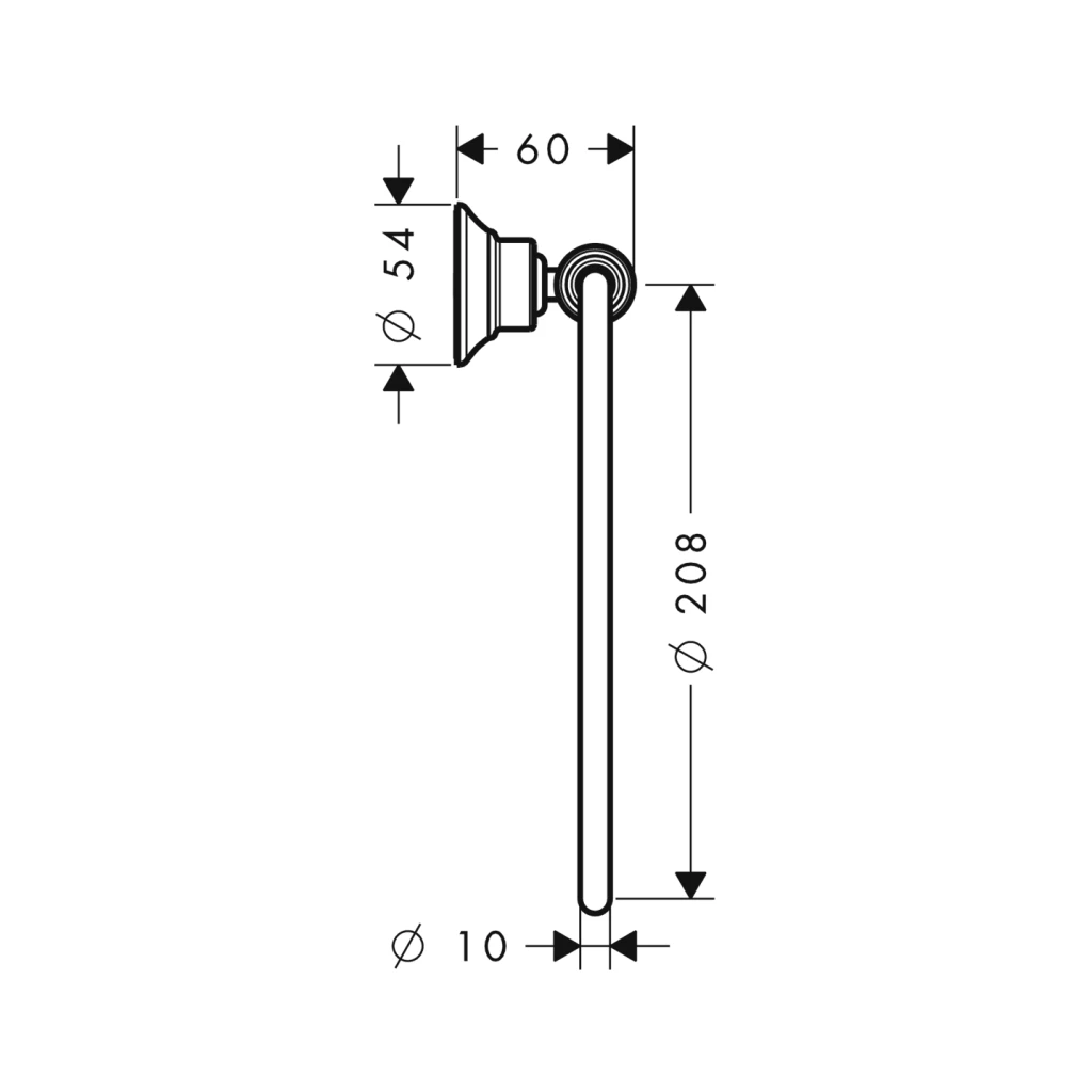 Handtuchring Axor Montreux chrom