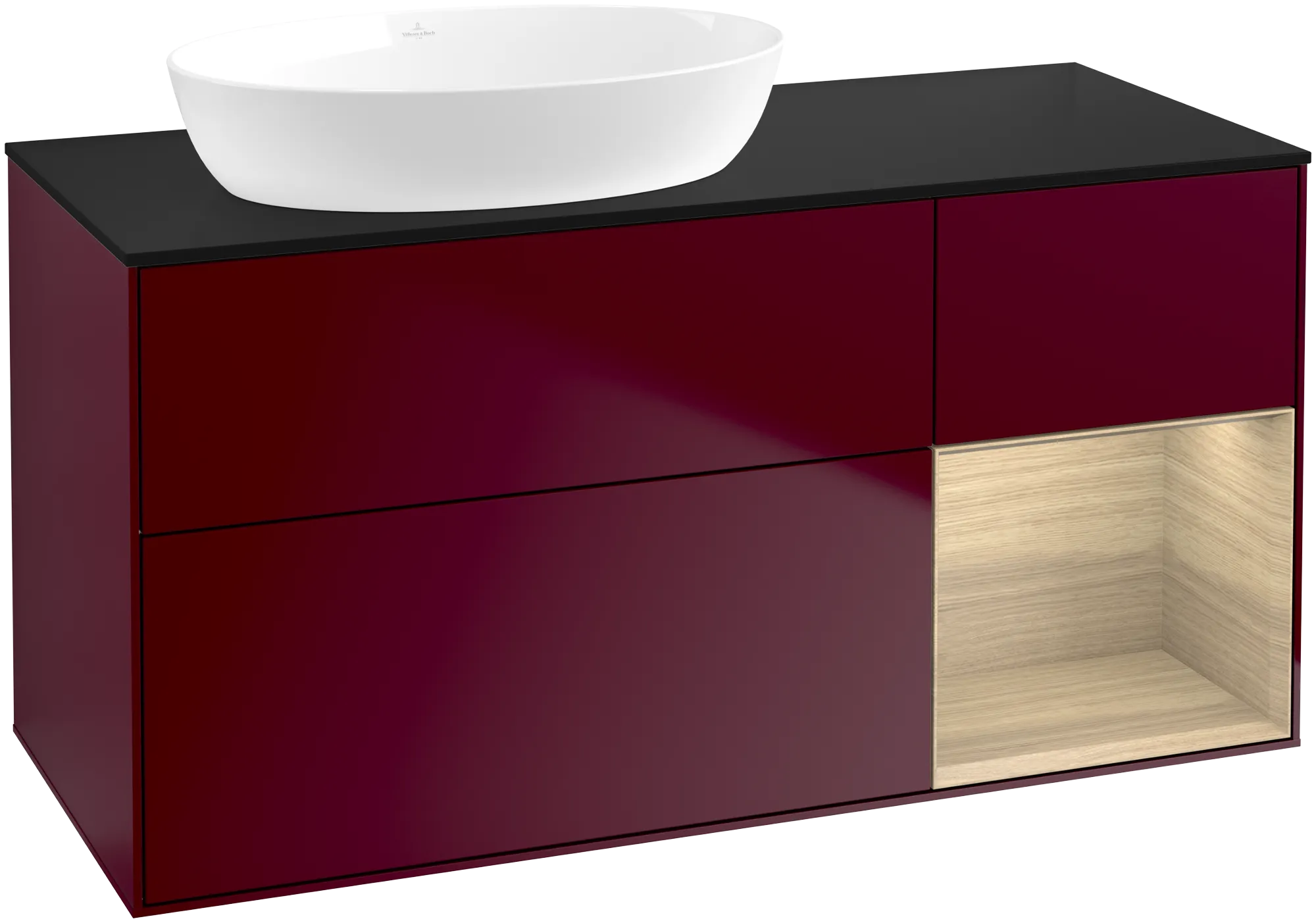 Villeroy & Boch Finion Waschbeckenunterschrank GA5, 1200x603x501mm, Beleuchtung, links