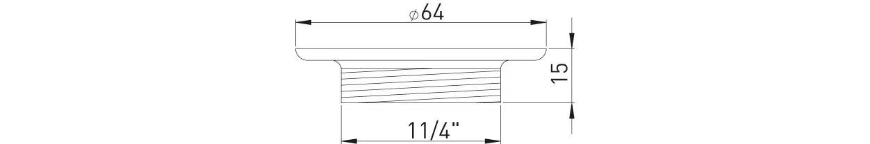 Ventilunterteil MS vn 1 1/4″