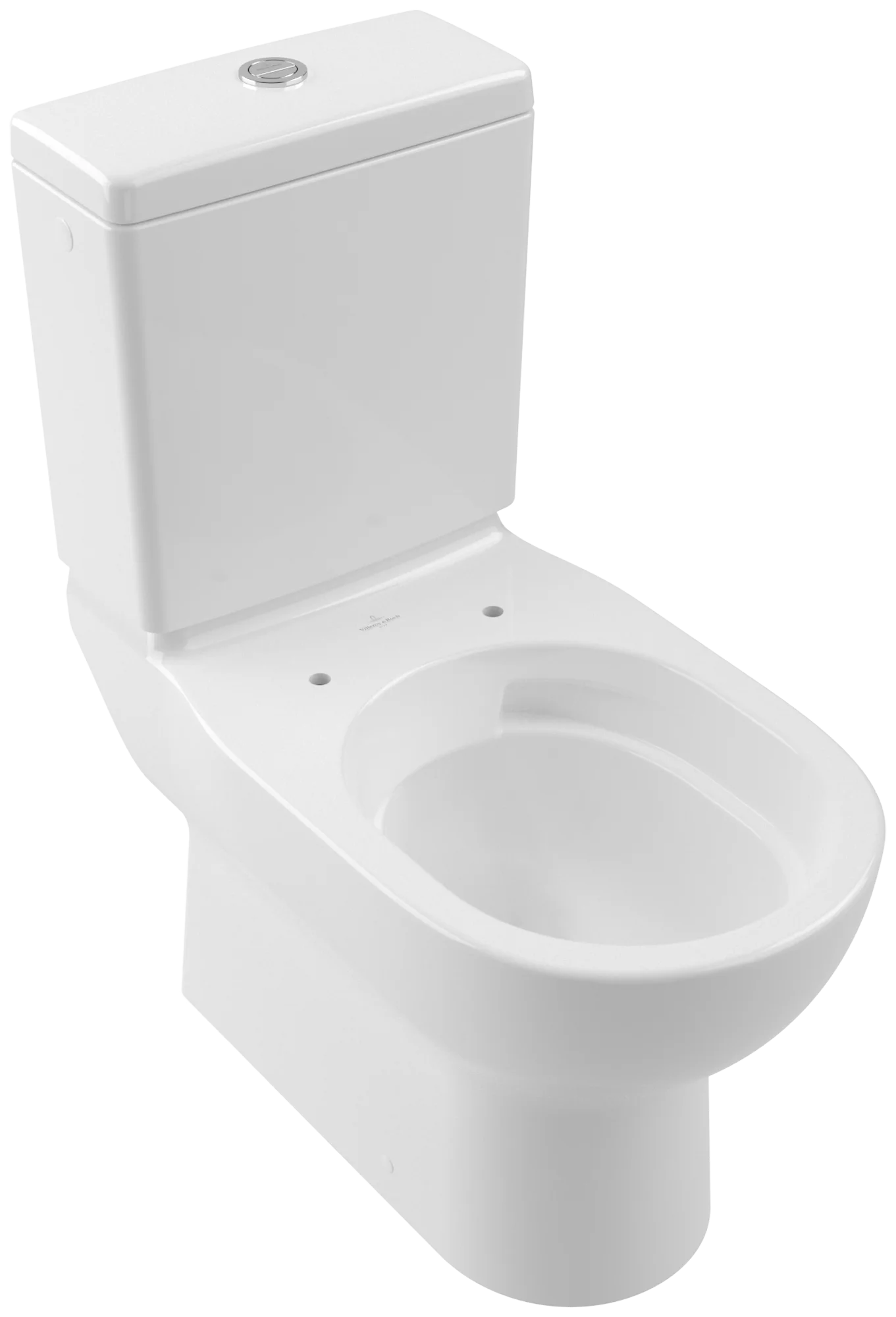 Villeroy & Boch O.novo Tiefspül-WC Rund Weiß Alpin 360x635 mm bodenstehend TwistFlush