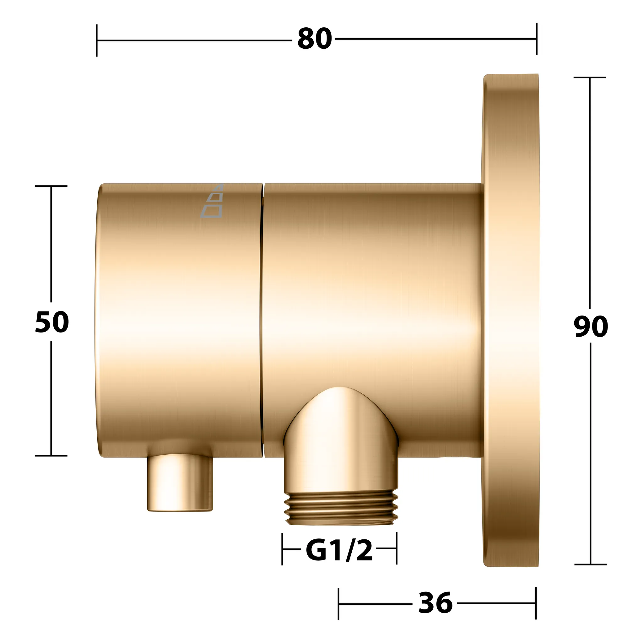IXMO Absperrventil UP DN15 IXMO Comfort, rund Messing geb.