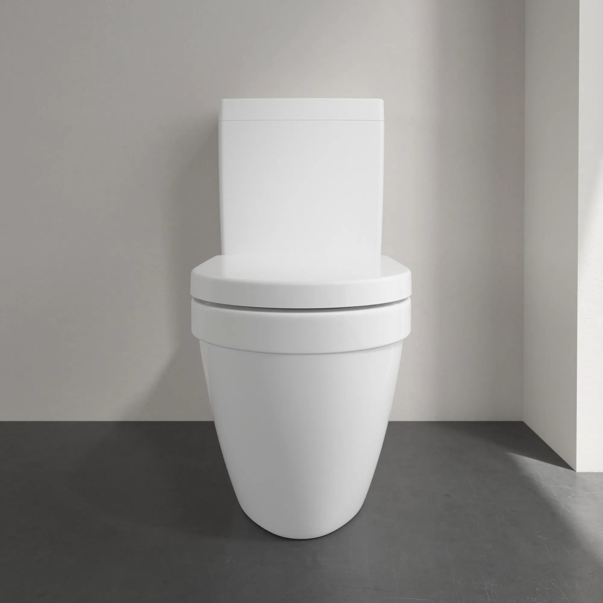 Stand-Tiefspül-WC für Kombination mit Spülkasten DirectFlush „Architectura“ 37 × 40 × 70 cm, ohne Spülrand, Abgang waagerecht