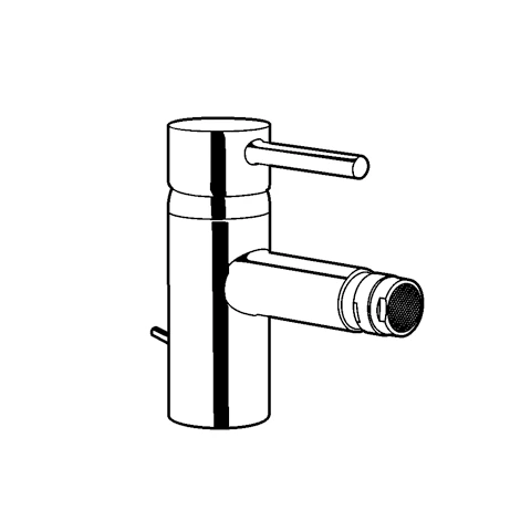 BOZZ Bidet-EHM Ablaufgarnitur schwarzmatt