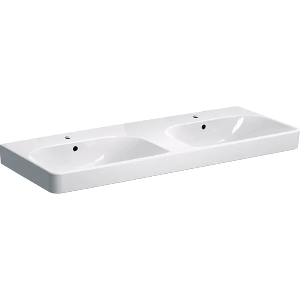 Wandwaschtisch „Smyle Square“, rechteckig, mit Überlauf, Hahnlochposition mittig 120 × 48 cm