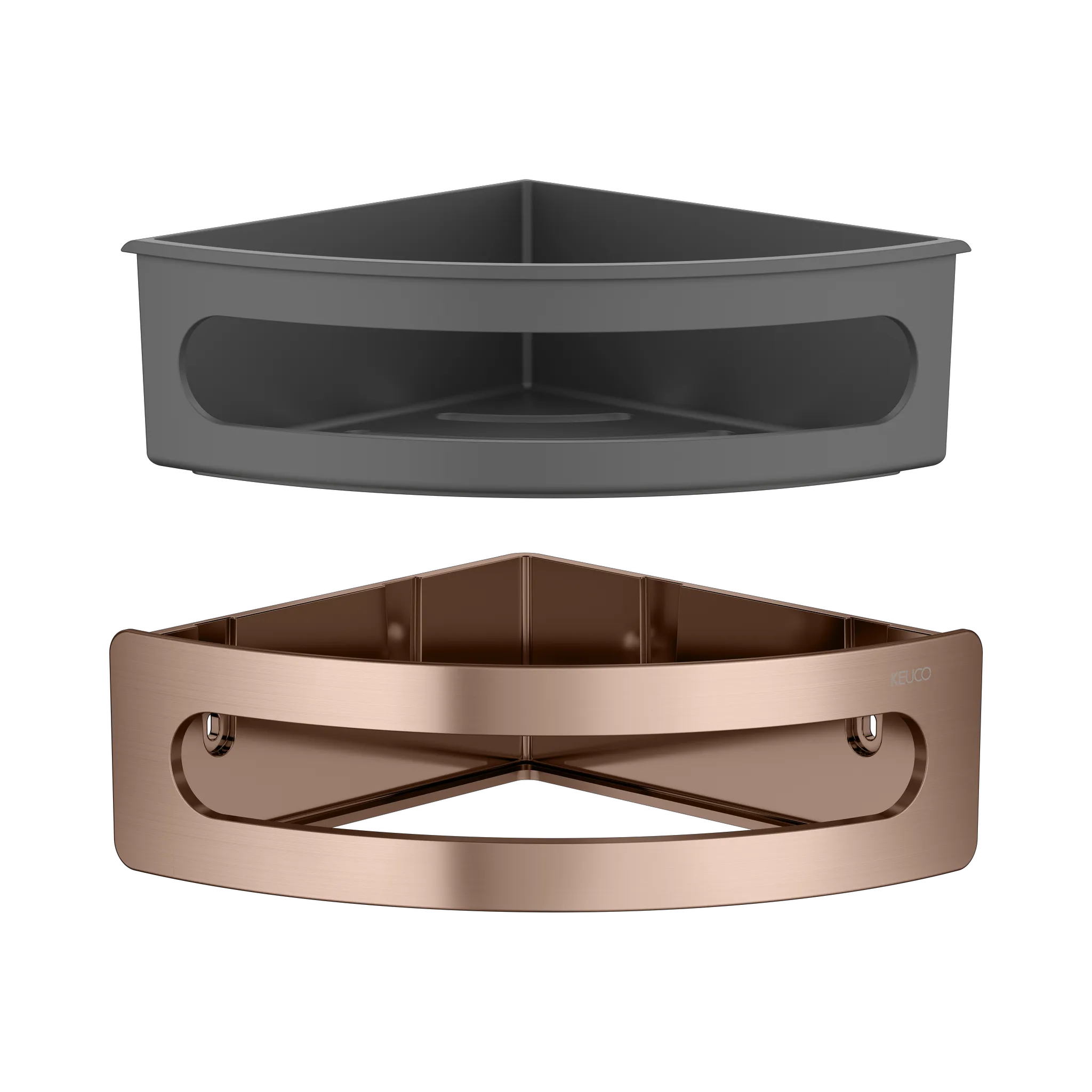 Elegance Eckduschkorb Rotgold gebürstet / anthrazit Elegance Eckduschkorb Rotgold gebürstet / anthrazit