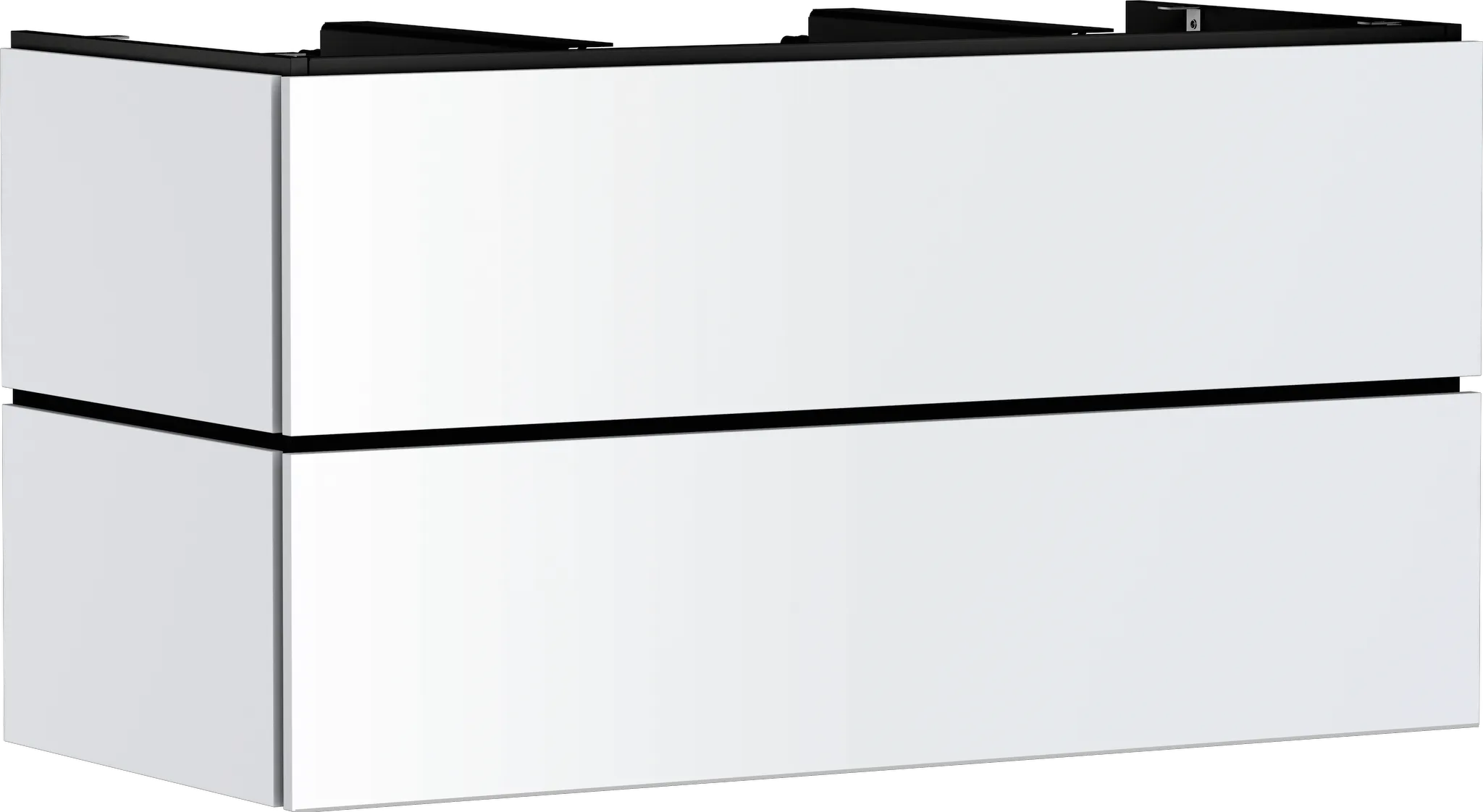 Hansgrohe Xilesa E Waschtischunterschrank 1180x550mm mit 2 Schubkästen, Mattweiß