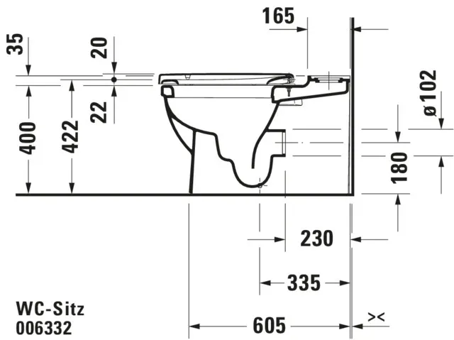 Duravit WC-Sitz „Starck 2“ 37 × 50 × 3,7 cm