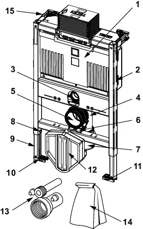 TECE WC-Vorwandelement „TECEprofil“ 75 × 51 × 17,2 cm TECE WC-Vorwandelement „TECEprofil“ 75 × 51 × 17,2 cm