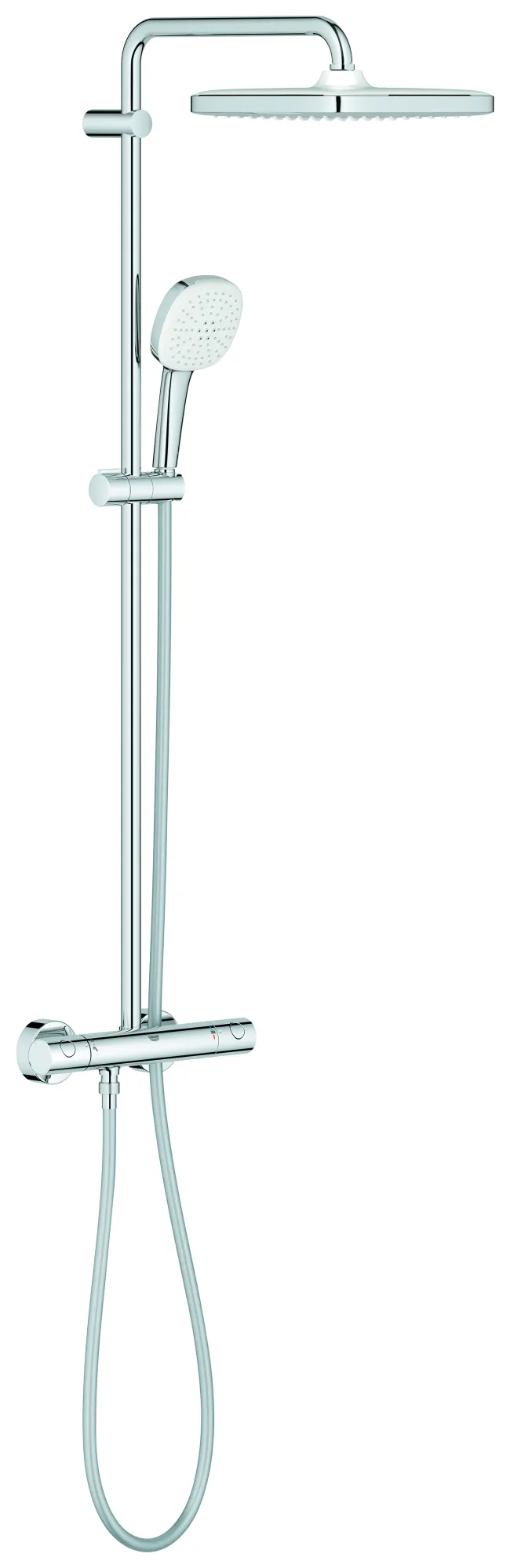 Duschsystem Tempesta 250 Cube 26689_1, mit Thermostatbatterie, Wandmontage, Kopfbrause Tempesta 250 Cube, 1 Strahlart, Handbrause Tempesta Cube 110, 2 Strahlarten, Water Saving, maximaler Durchfluss (bei 3 bar): 8.5 l/min, chrom Duschsystem Tempesta 250 Cube 26689_1, mit Thermostatbatterie, Wandmontage, Kopfbrause Tempesta 250 Cube, 1 Strahlart, Handbrause Tempesta Cube 110, 2 Strahlarten, Water Saving, maximaler Durchfluss (bei 3 bar): 8.5 l/min, chrom