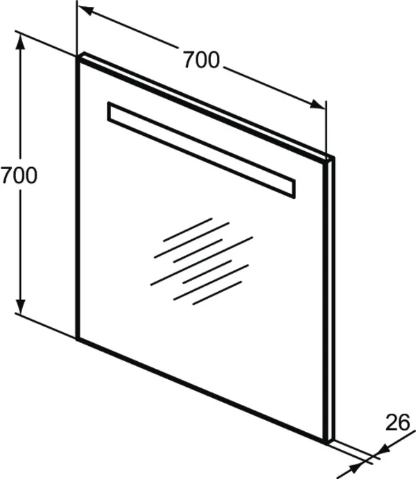 Ideal Standard Spiegel „Mirror&Light“ 70 × 70 cm Ideal Standard Spiegel „Mirror&Light“ 70 × 70 cm