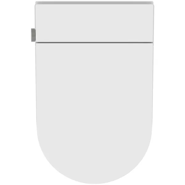 Wandtiefspül-WC mit Sitz i.life E ohne Spülrand mit Duschfunktion Weiß Wandtiefspül-WC mit Sitz i.life E ohne Spülrand mit Duschfunktion Weiß