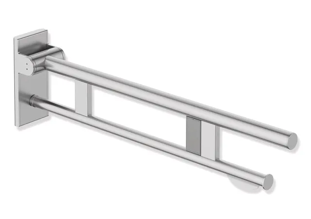 HEWI Stützklappgriff Duo Design A, Edelstahl, 750 mm