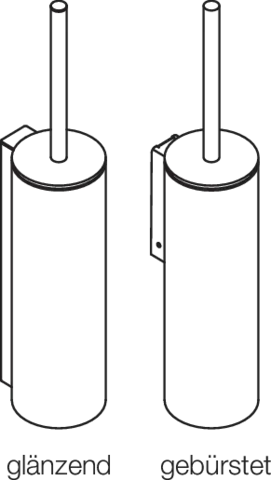 WC-Bürstengarnitur mit Deckel, Metall, PVD, zur Wandmontage, in Farbe CK (messing glänzend) WC-Bürstengarnitur mit Deckel, Metall, PVD, zur Wandmontage, in Farbe CK (messing glänzend)