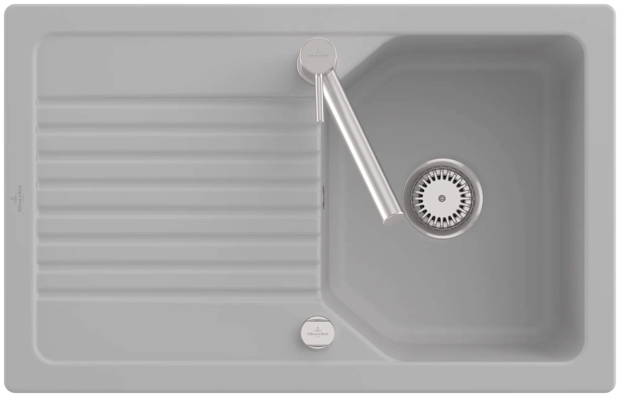 Villeroy & Boch Linara 45 Einbauspüle 338402, 800x510mm, TitanCeram, Steam CeramicPlus Villeroy & Boch Linara 45 Einbauspüle 338402, 800x510mm, TitanCeram, Steam CeramicPlus